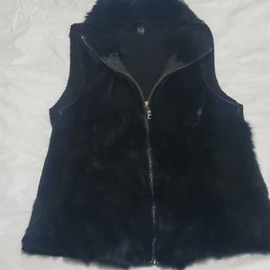Danier Black Fur Vest
